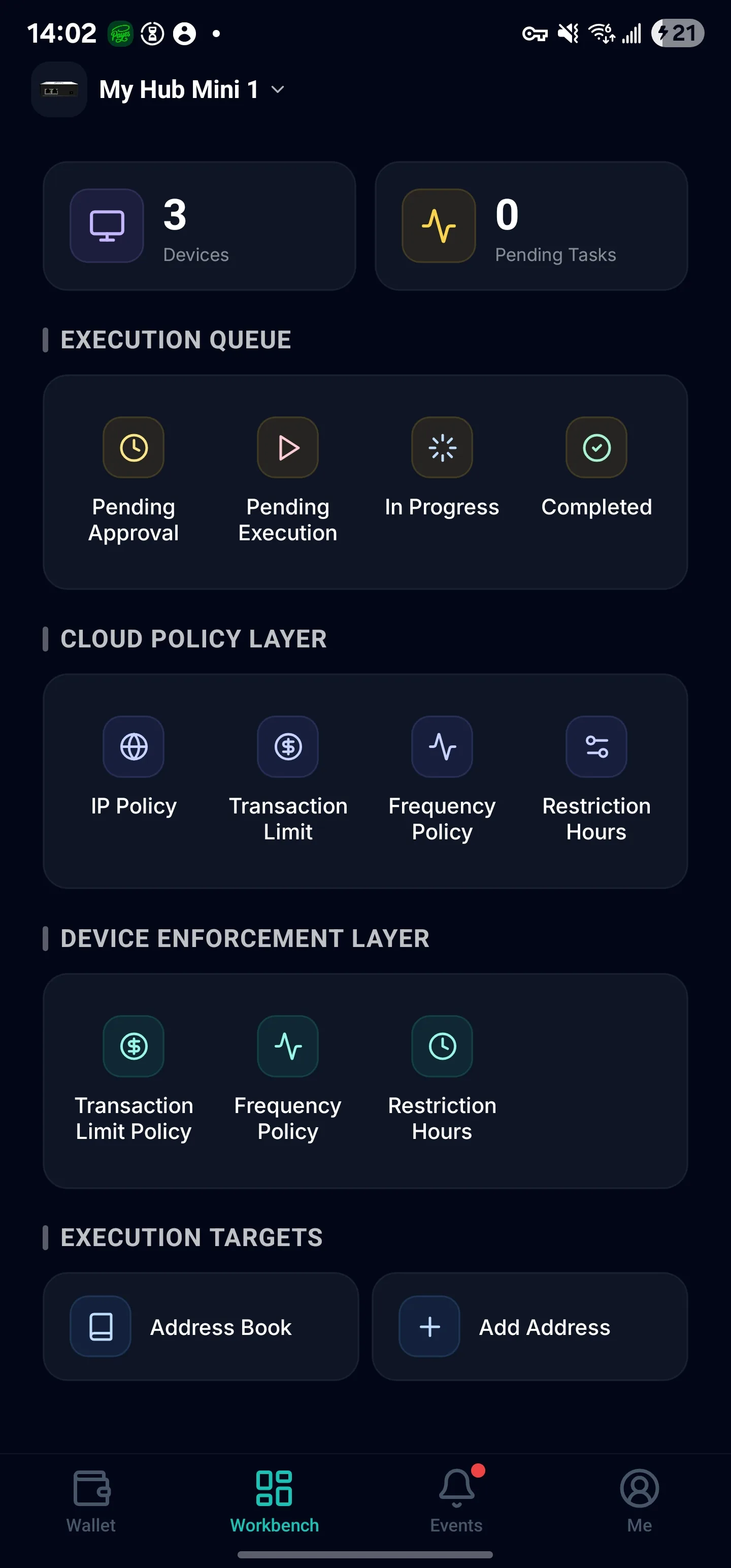 Team Workspace screen