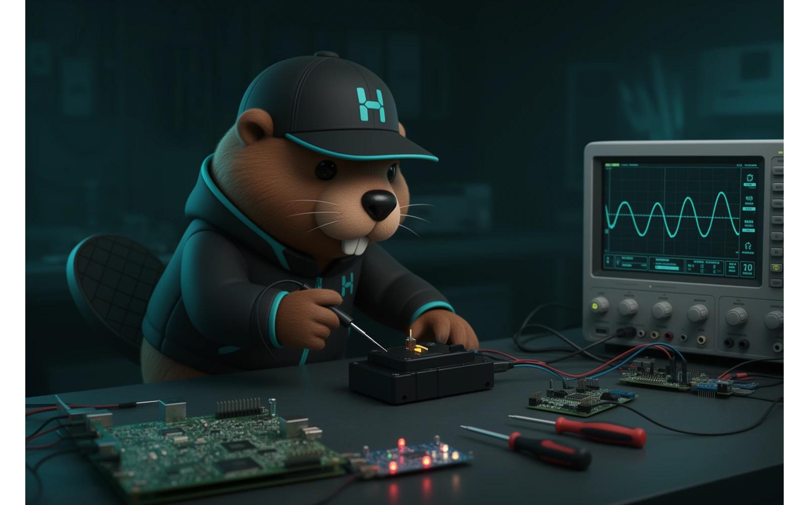 Mod the Beaver building and verifying the physical execution boundary in a hardware lab