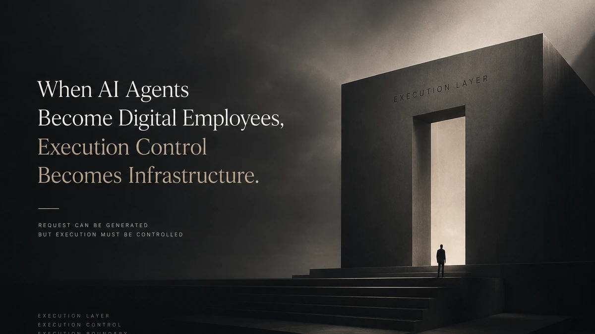 When AI Agents Become Digital Employees, Execution Control Becomes Infrastructure